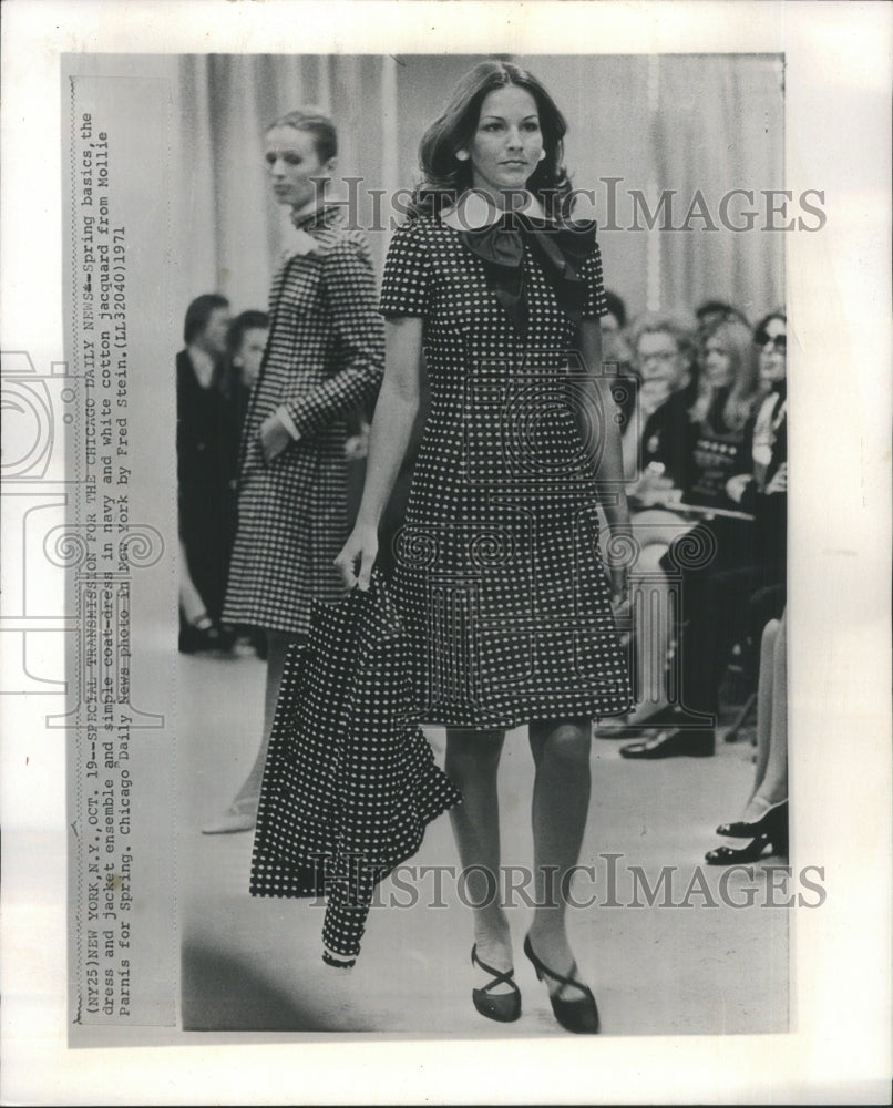 1971 Mollie Parnis Designs Press Photo