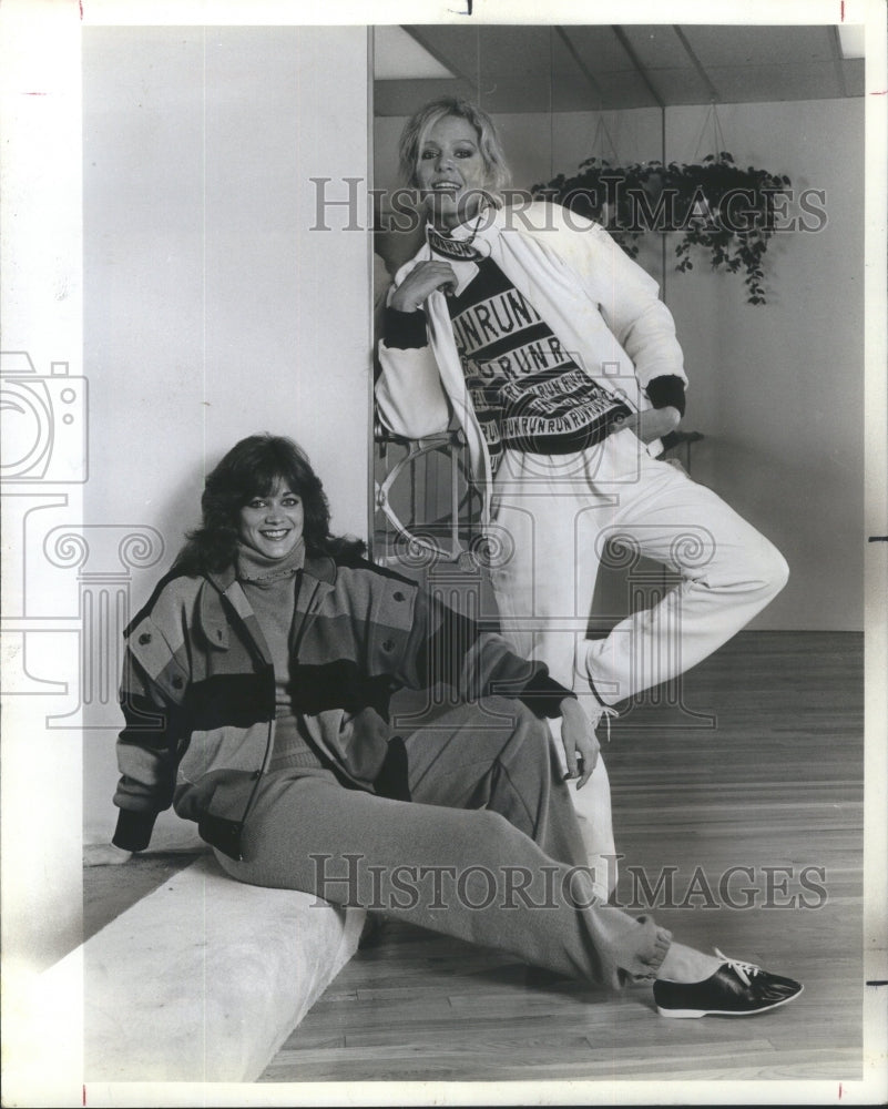 1982 Press Photo Women&#39;s Exercise Fashion