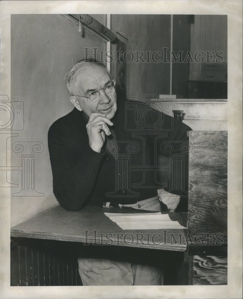 1951 Press Photo Clayton Van Cleef Flat Rock Michigan