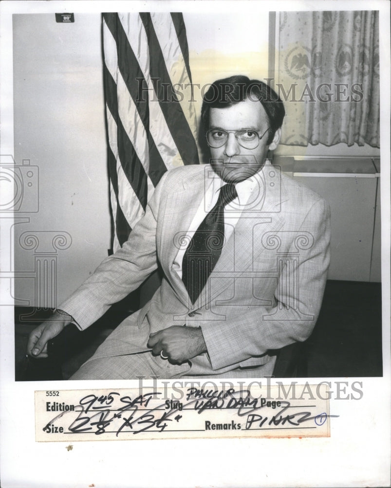 1976 Press Photo Van Dame Atty District Actor Martial