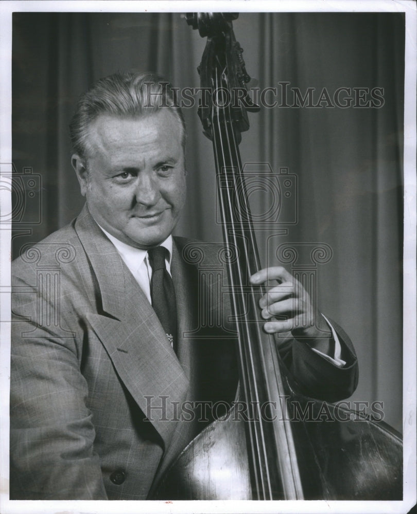 1955 Press Photo John Van De Graaf Detroit Symphony