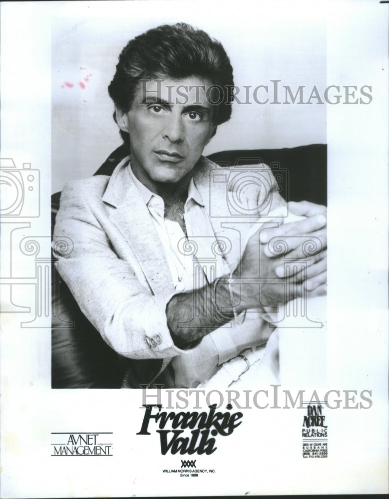 1986 Press Photo Frankie Valli