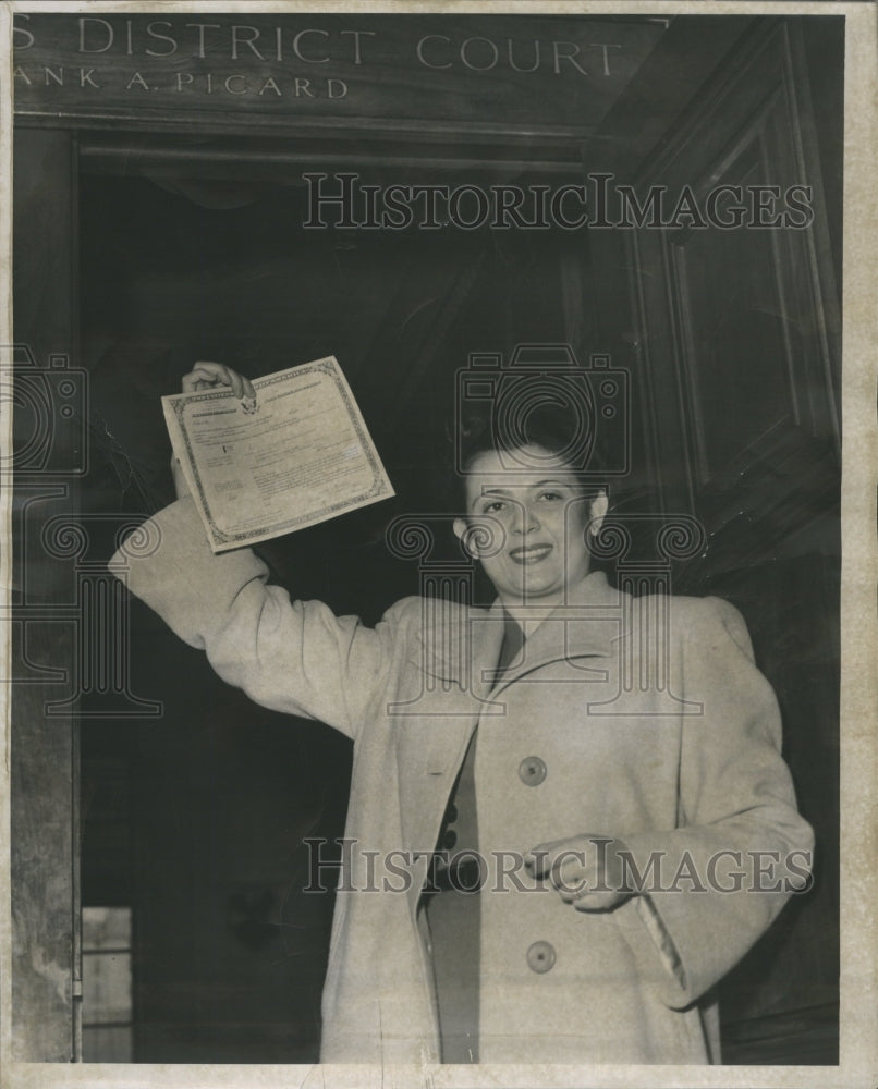 1952 Press Photo Fofo valli Singer Program Smile