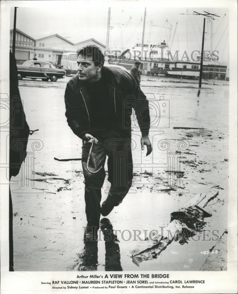 1962 Press Photo Raffaele Raf Vallone Tropea Calabria