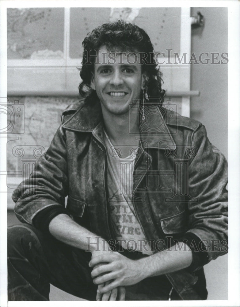 1987 Press Photo Scott Valentine Actor Eugene Valentine