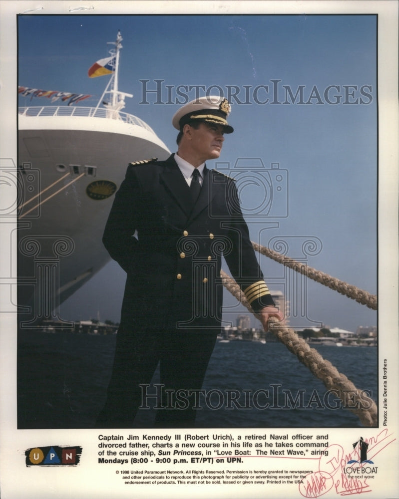 1999 Press Photo Captain Jim Kennedy Naval Officer Lif