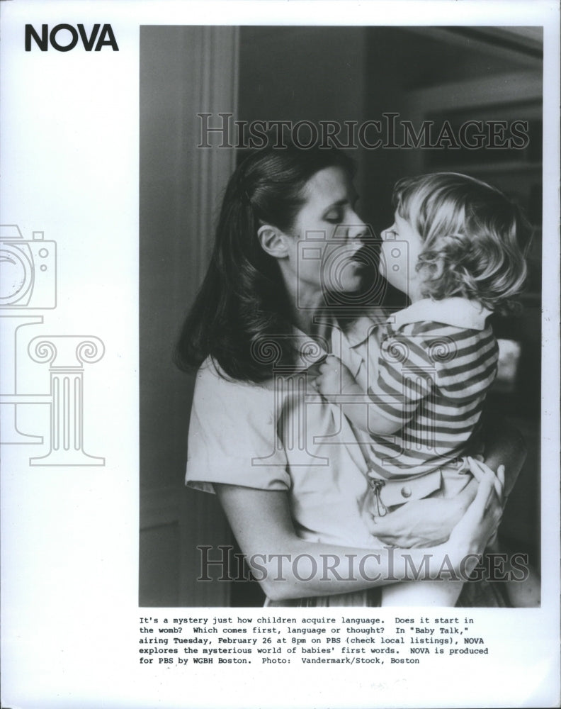 1985 Press Photo World Word Children Language Womb