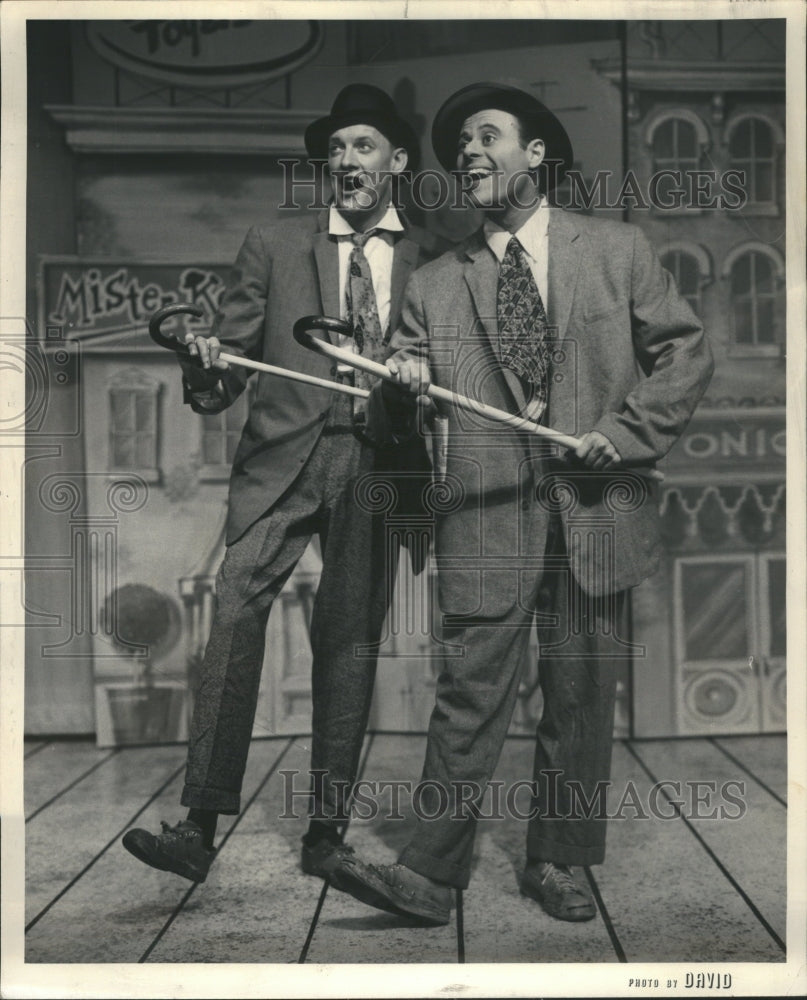 1962 Press Photo Give Comedians Willames