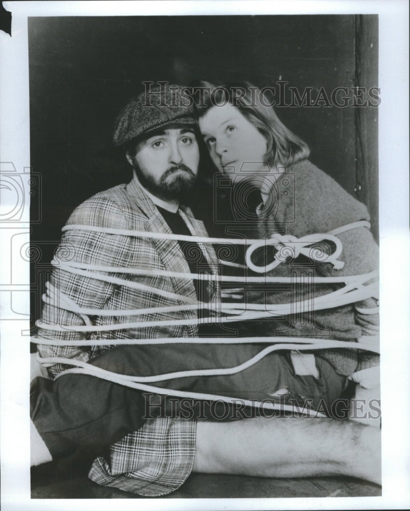 1985 Press Photo Play Actors Max Metzler &amp; Kit Falsgraf