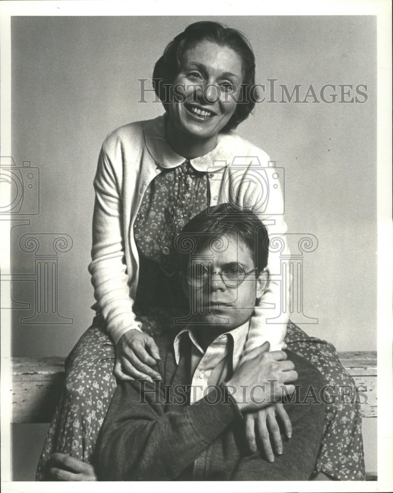 1977 Press Photo Actors William H. Macy &amp; Gail Silver