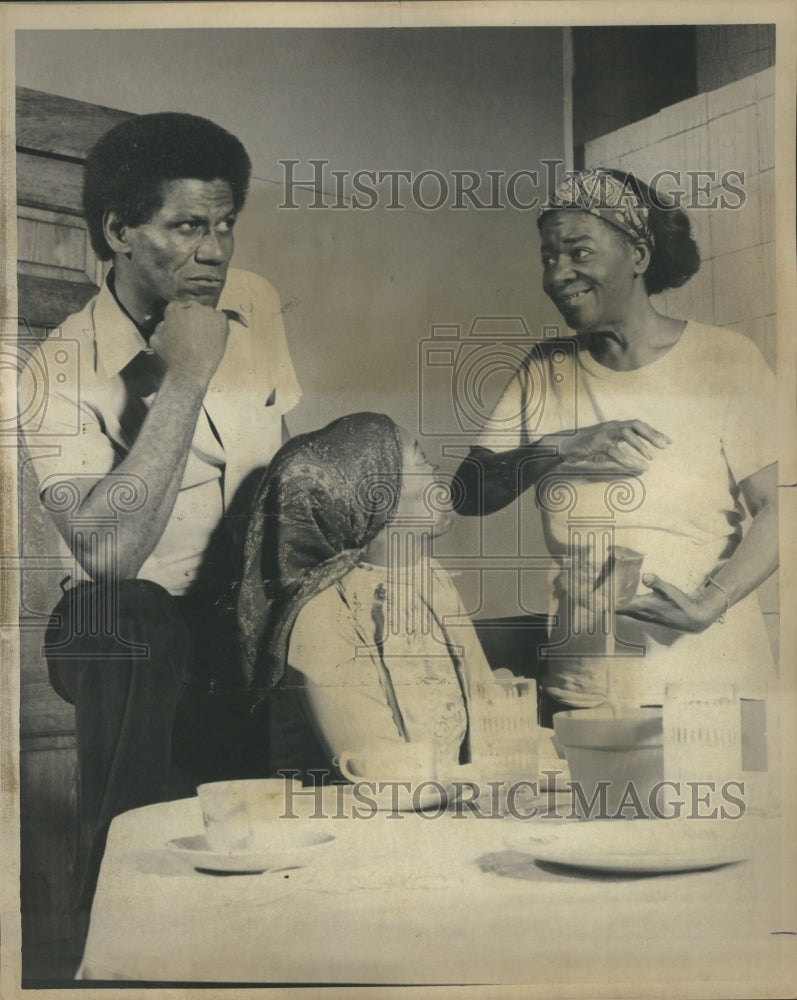 1975 Press Photo Raising in the Sun