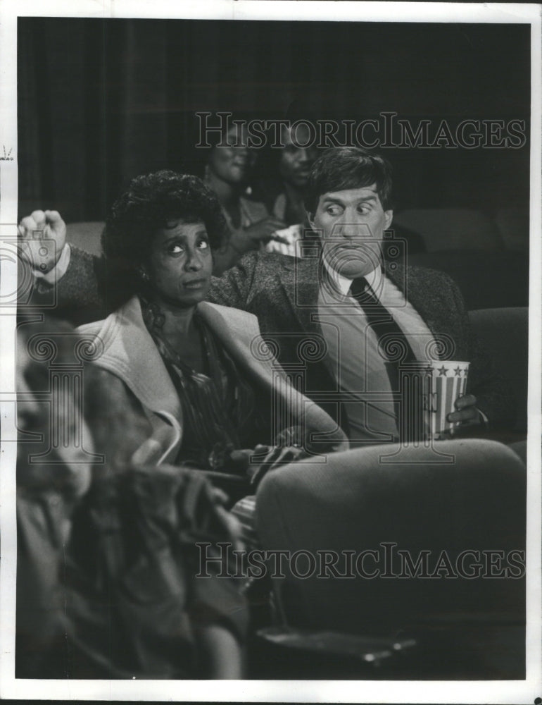 1985 Press Photo TV Programs Marla Gibbs Paul Benedict