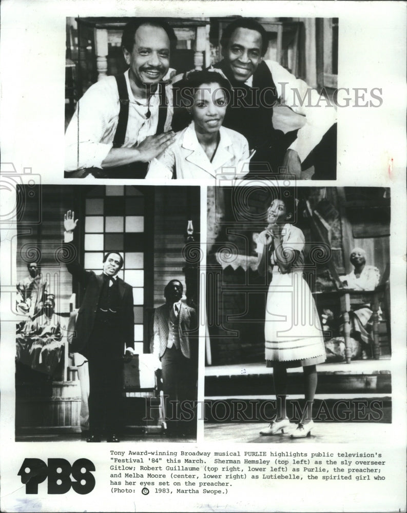 1984 Press Photo Festival 84 Sherman Hemsley Robert