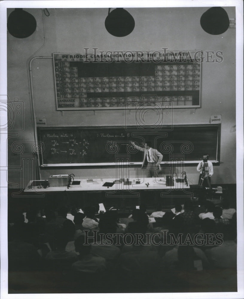 1958 Press Photo Television Telecommunication Medium