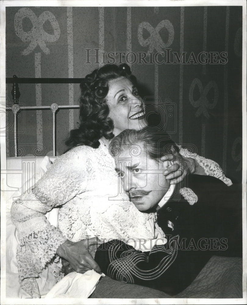 1958 Press Photo Clauda Dauphin Lili Darvas Jean Anouil