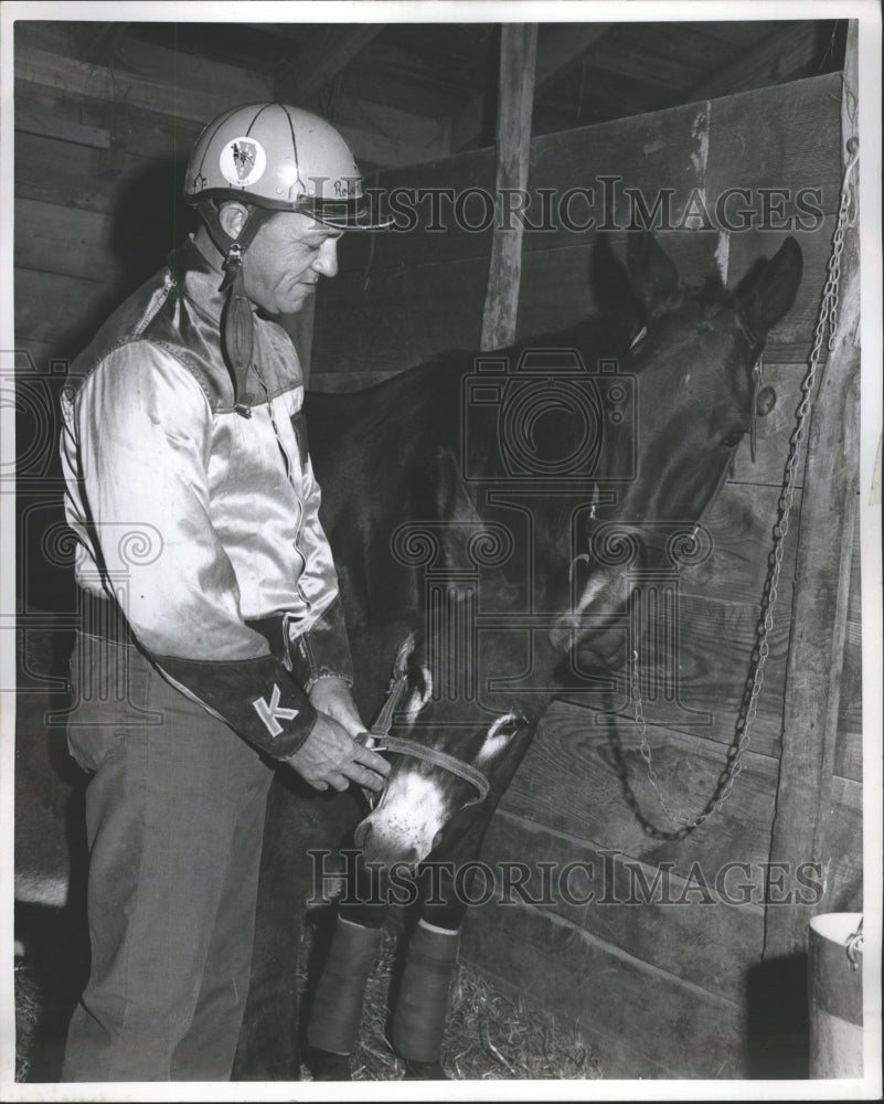 1968 Press Photo Horse May wood Park Robert Knox My Iri