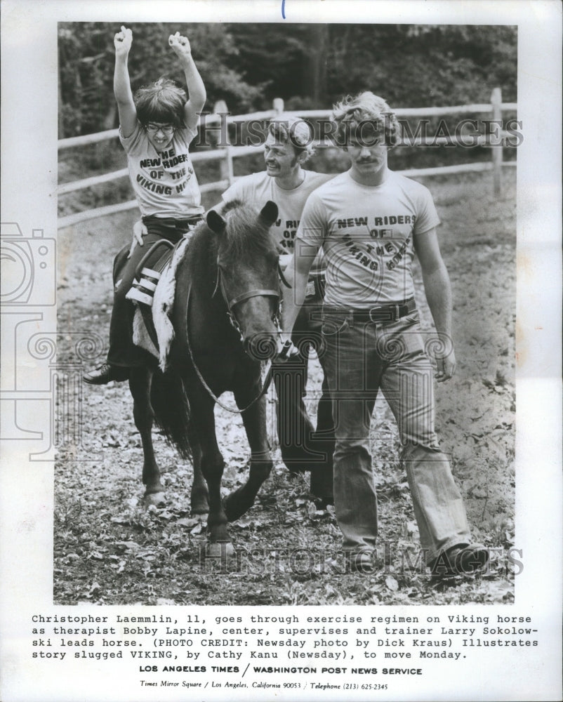 1977 Press Photo Christopher Laemmlin Bobby Lapine