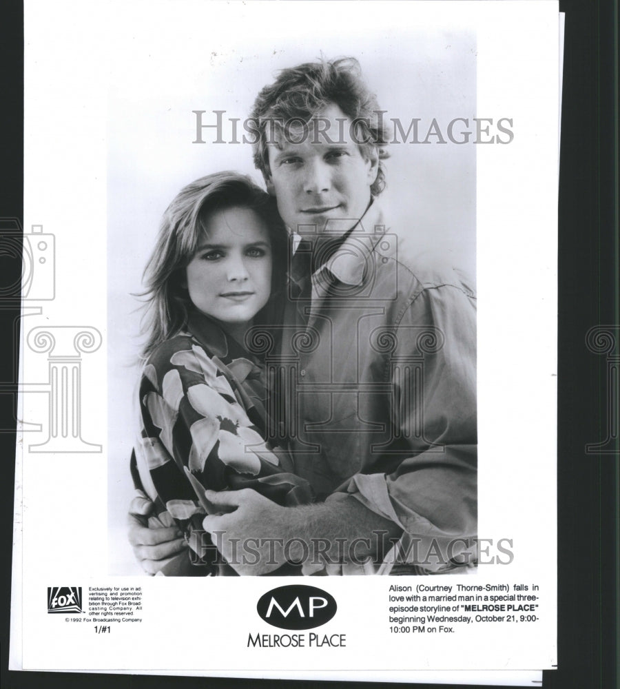 1992 Press Photo Alison Melrose Place Program Love