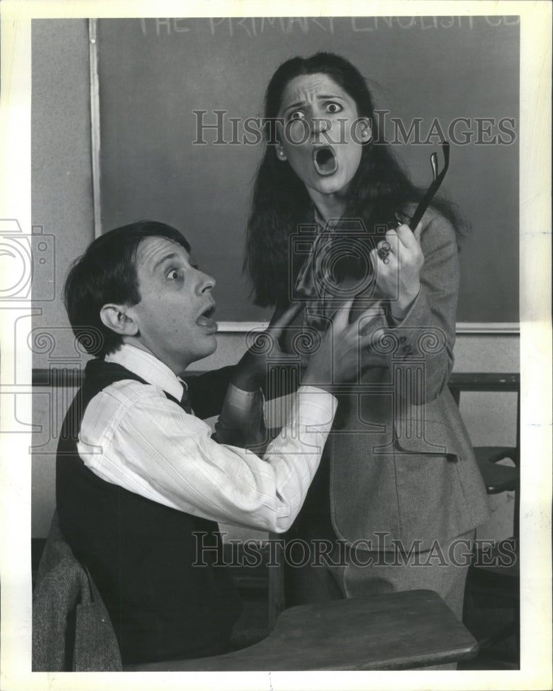 1980 Press Photo Primary English Class Israel Horovitz