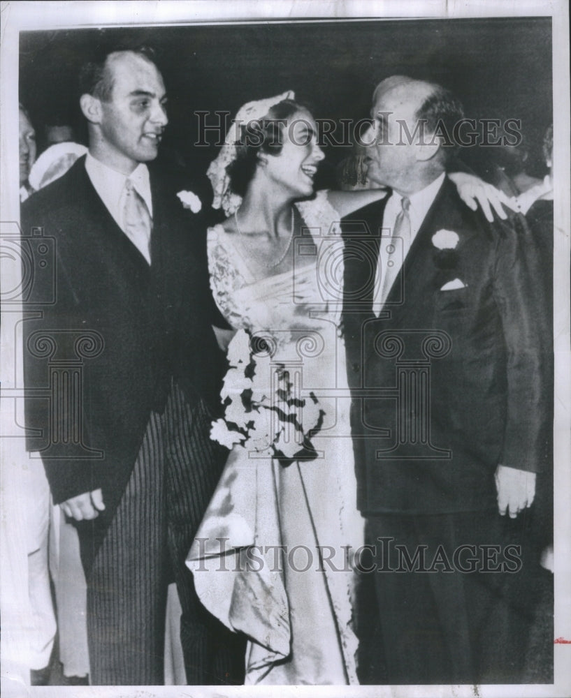 1955 Press Photo Stevenson at Son&#39;s Wedding