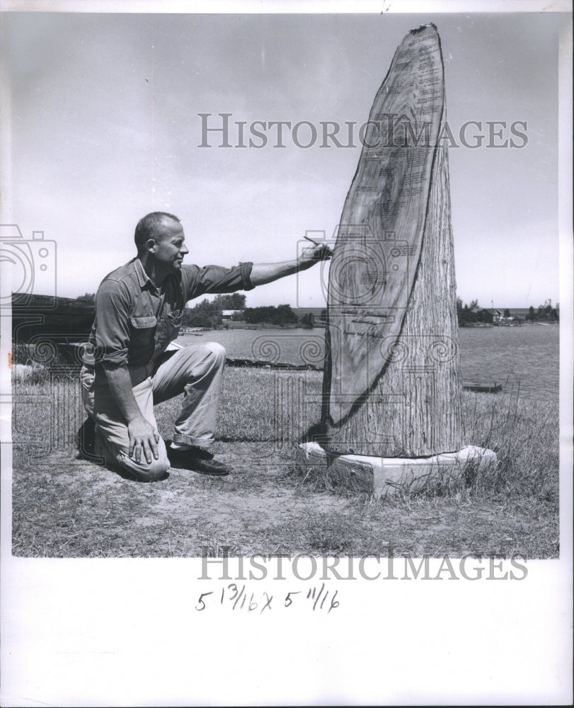 1962 Press Photo Mich Cities Grand Marais