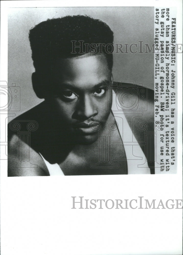 1991 Press Photo Johnny Gill