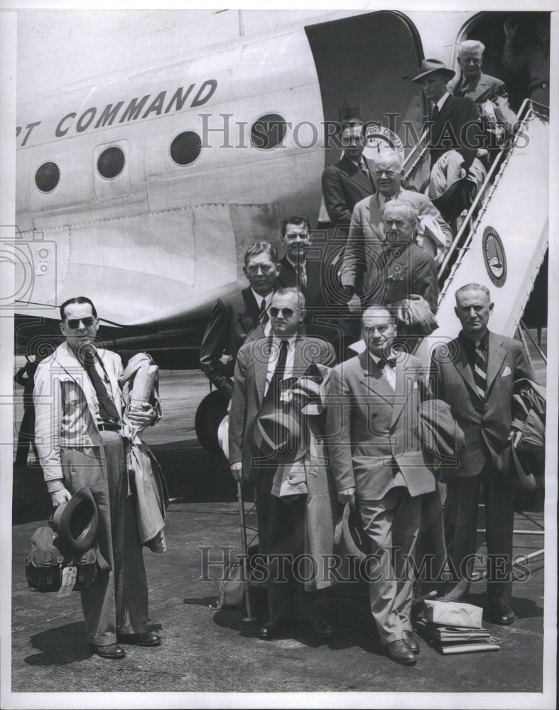 1946 Press Photo War Department Europe Publishers Tour