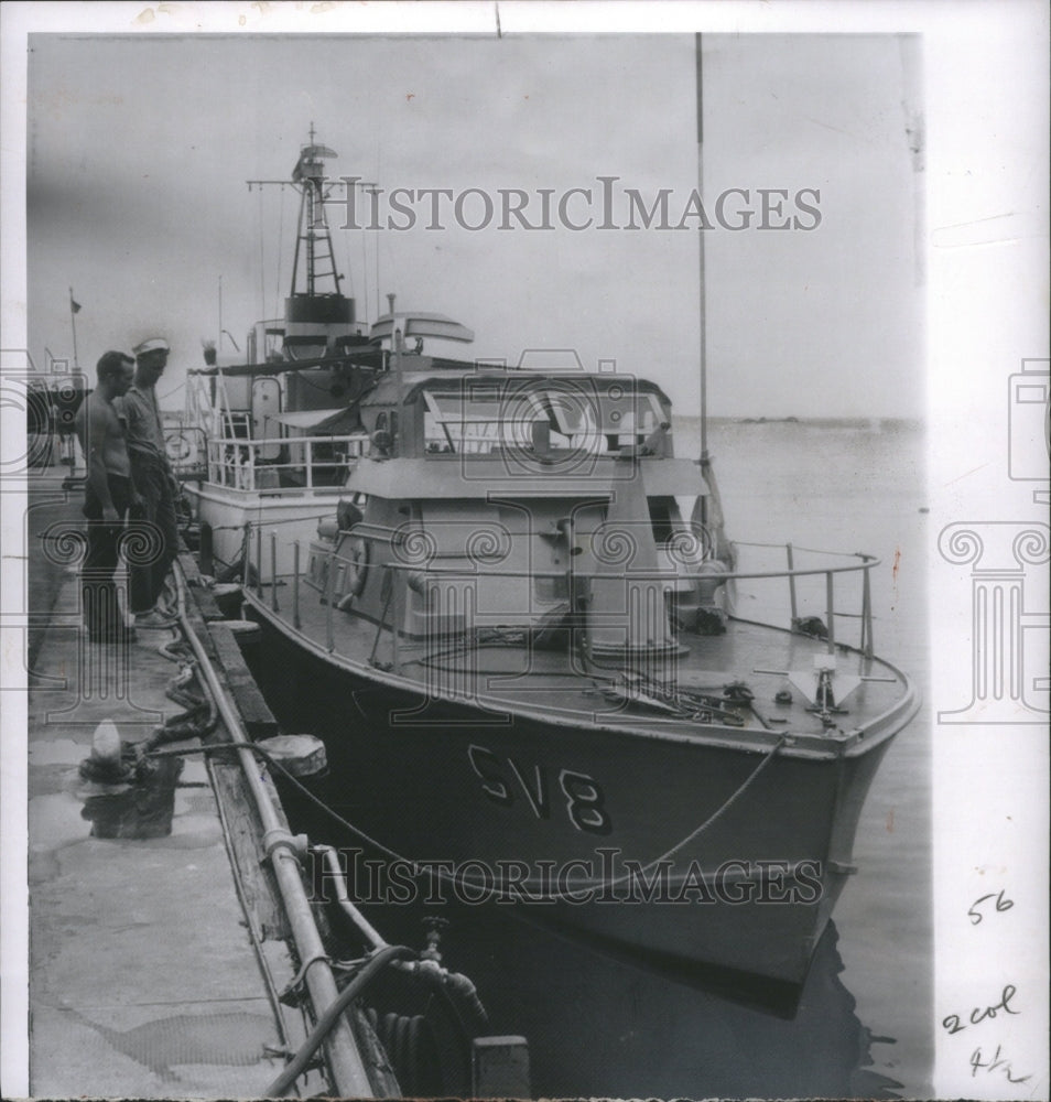 1961 Press Photo Hijacked Boat Will Return To Cuba