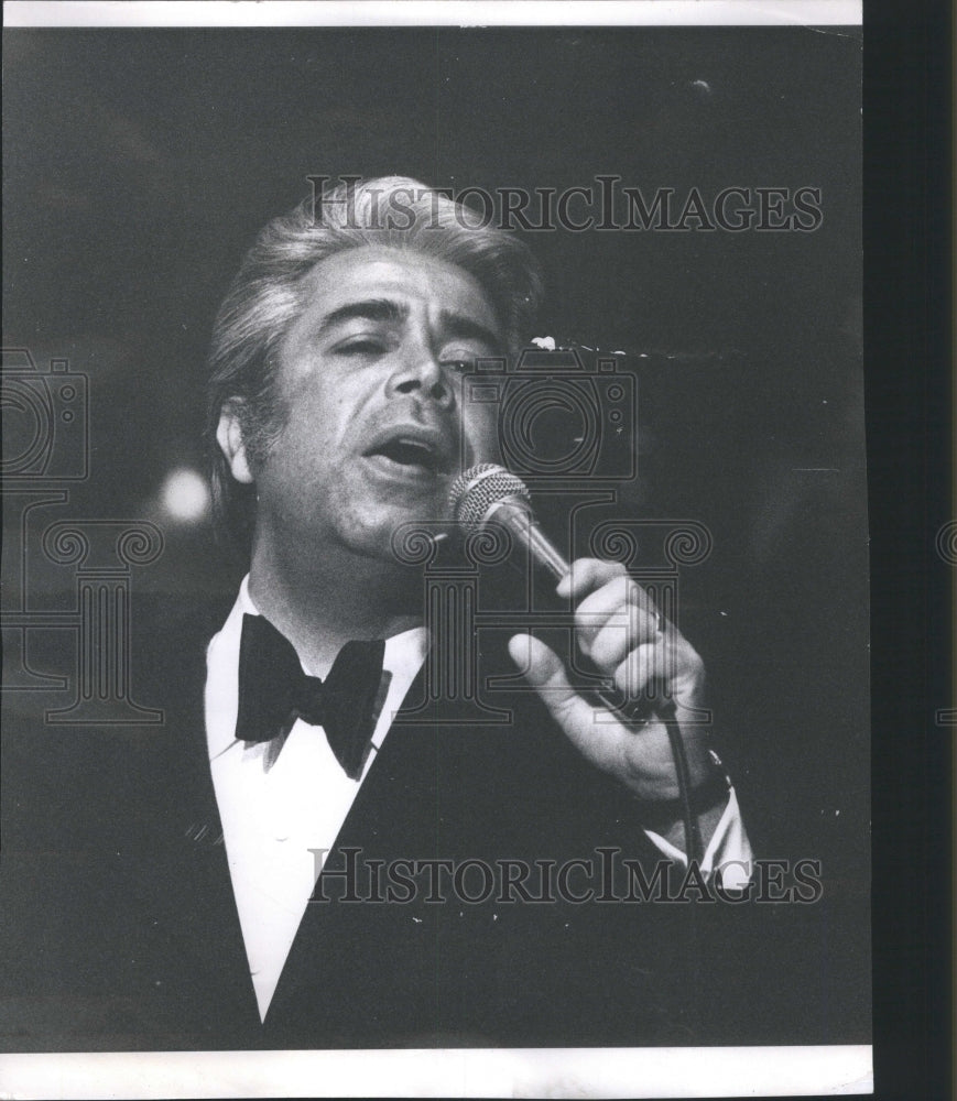 1972 Press Photo Jerry Vale American Singer New York