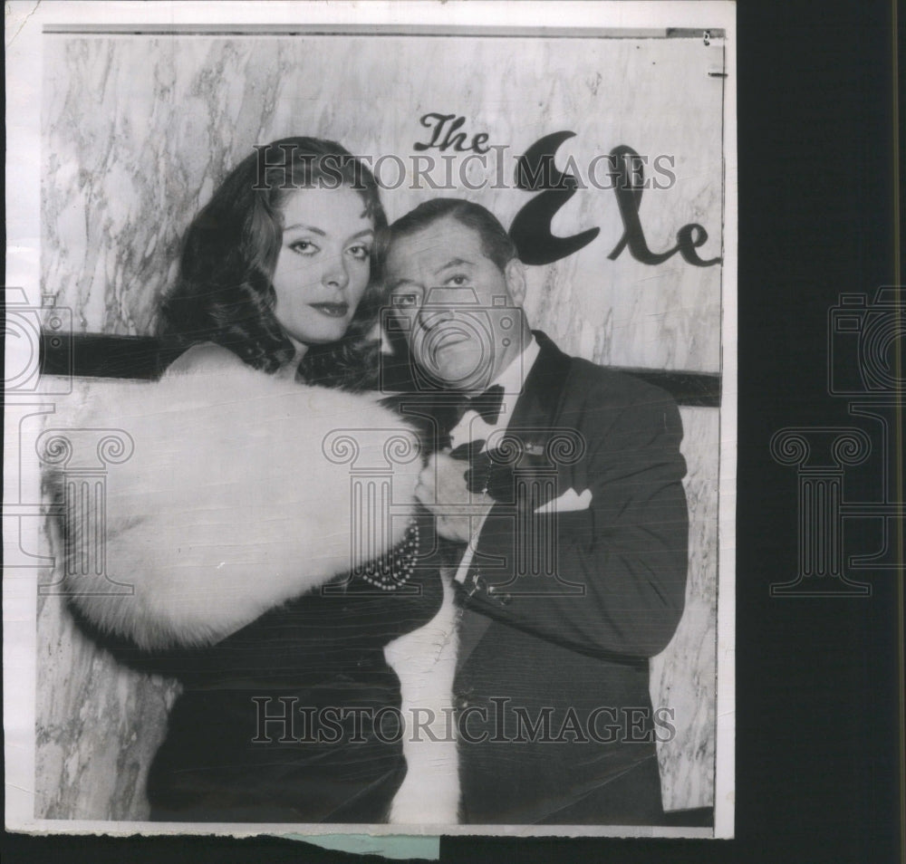 1956 Press Photo Joan Tyler Actress Comedian Georage Je