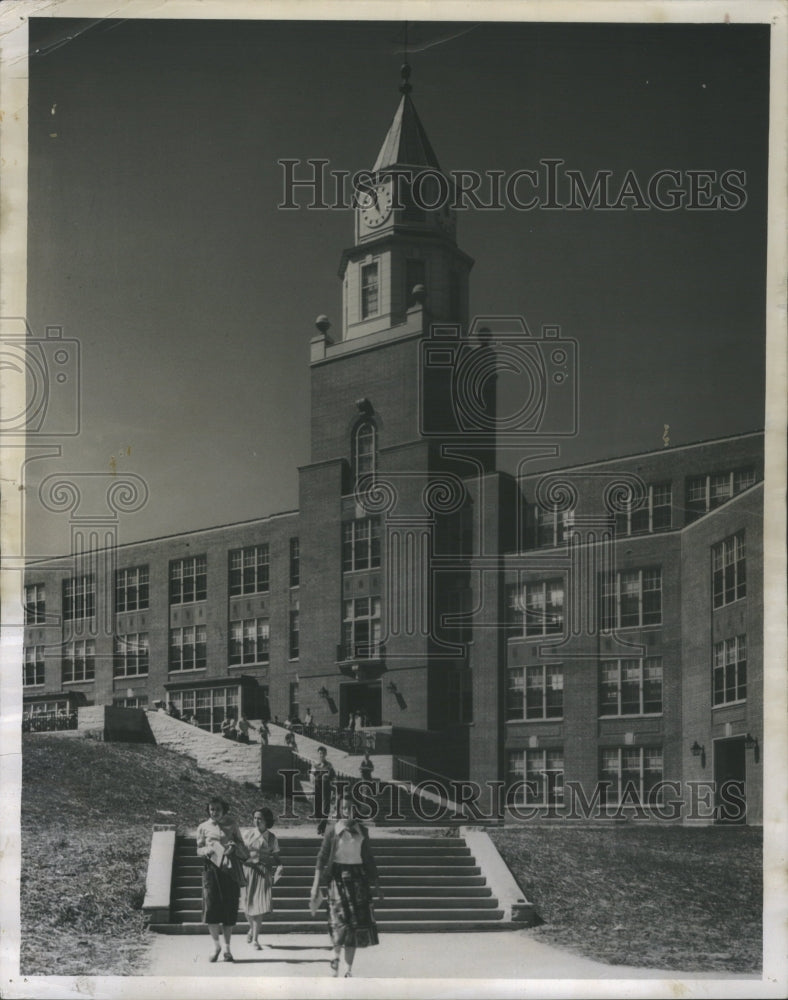 1951 Press Photo Governor Adlai Stevenson Southern IL