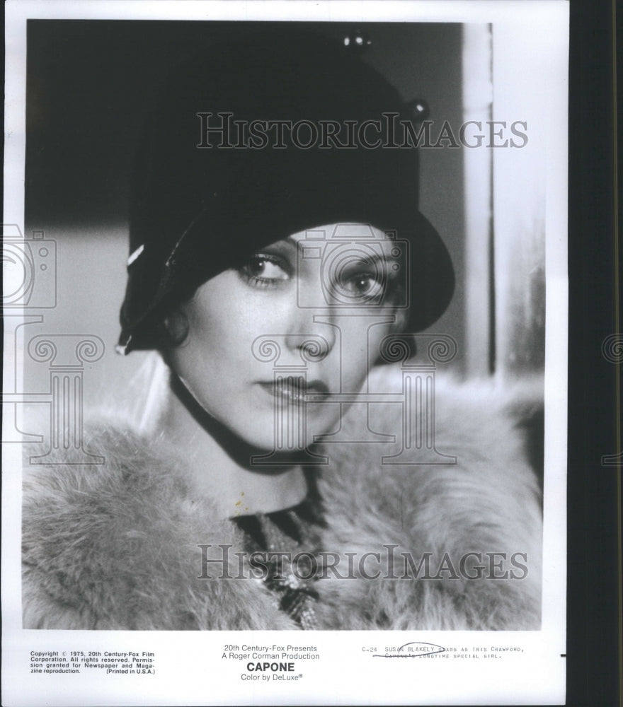 1975 Press Photo Susan Blakely Capone Roger Coeman