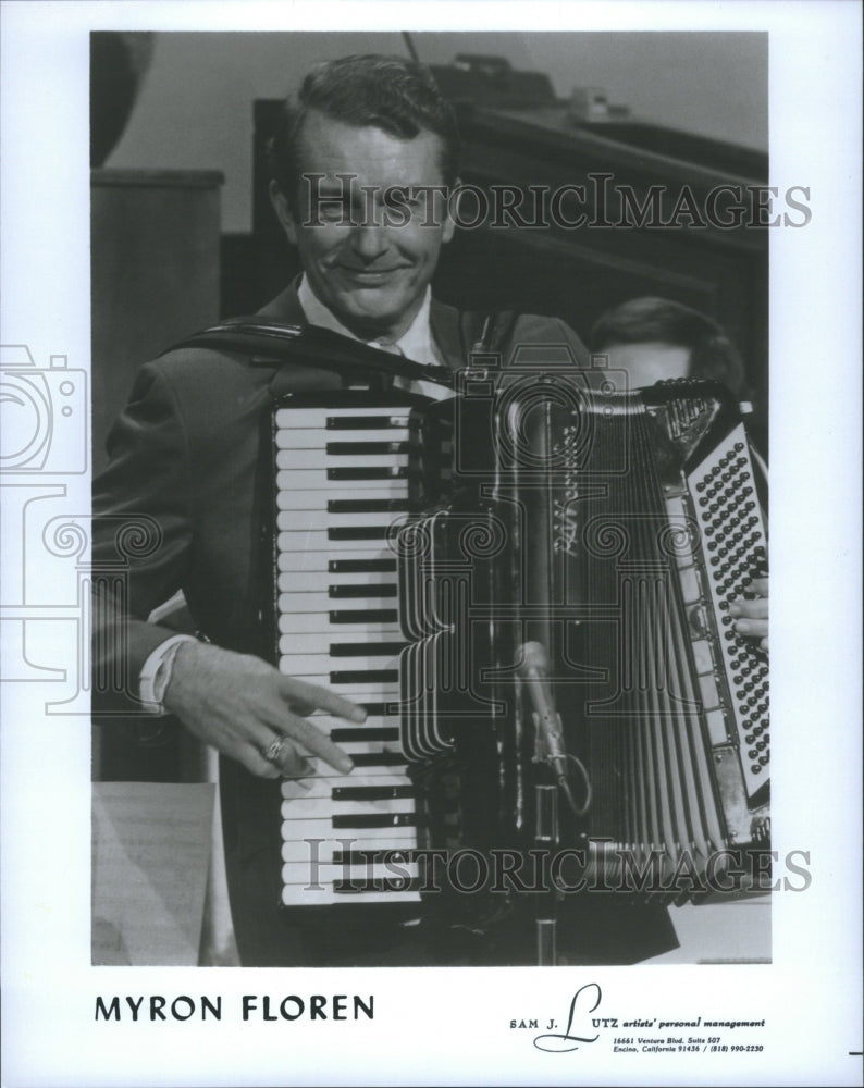 1988 Myron Floren Musician Accordionist - Historic Images