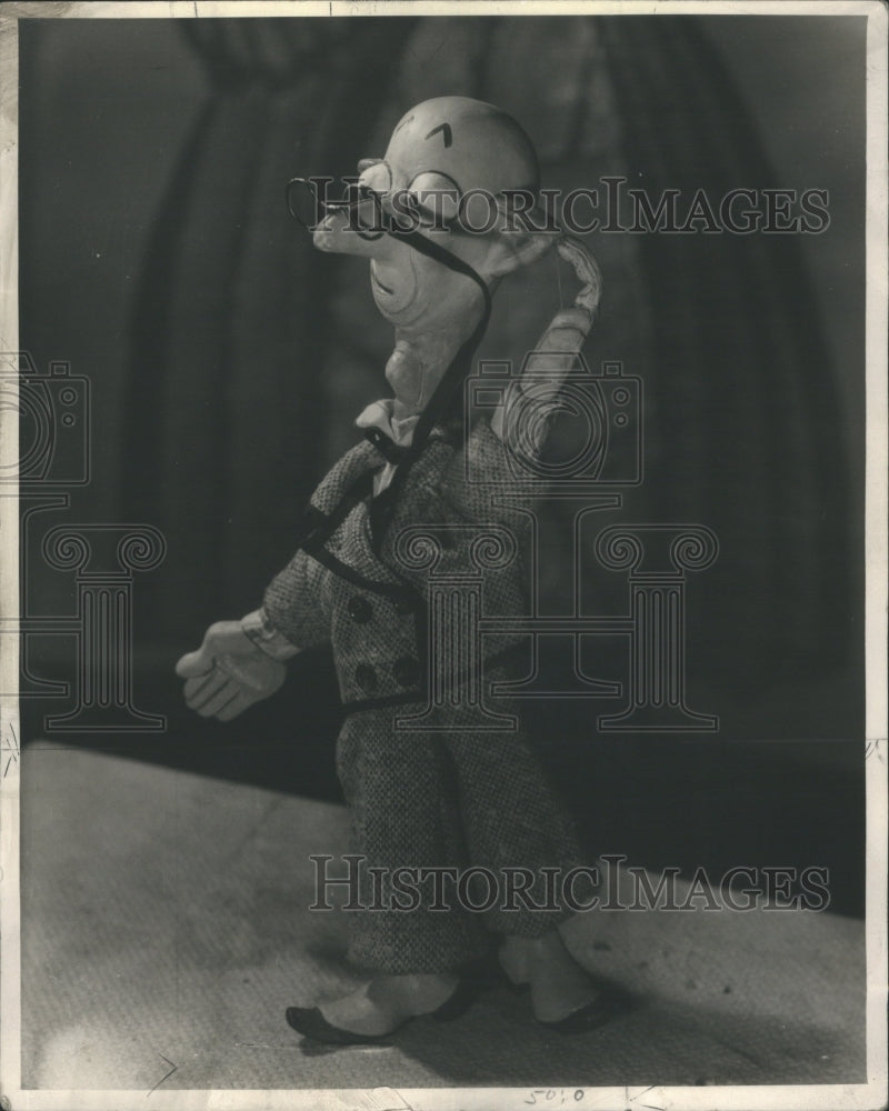 1937 Magician Stooge Bunin Animated Puppets - Historic Images