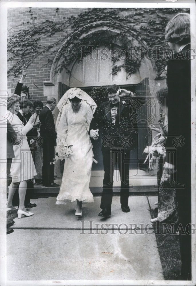 1973 Press Photo Bride