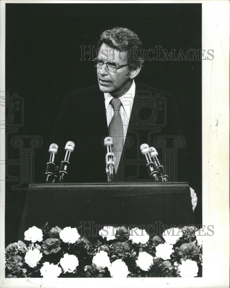 1981 Press Photo James Brickley Republican Conven