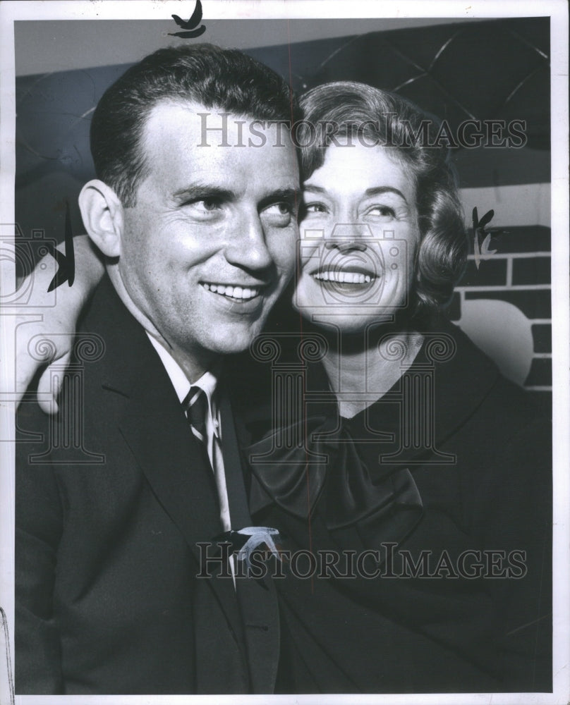 1965 Press Photo Mr Mrs James H Brickley Politician