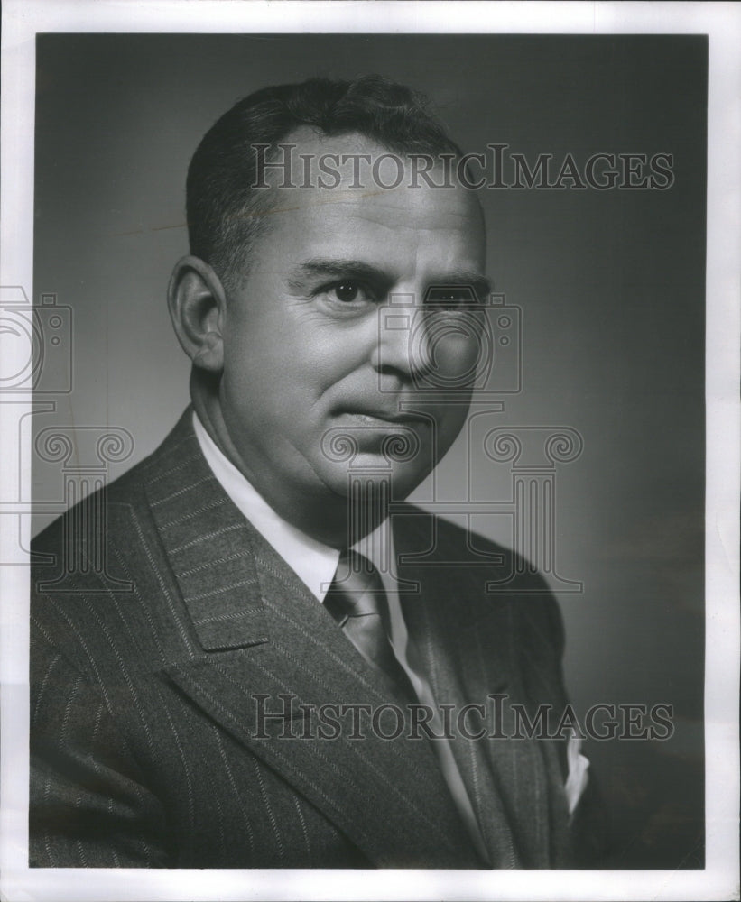 1958 Press Photo Norman White Production Chief