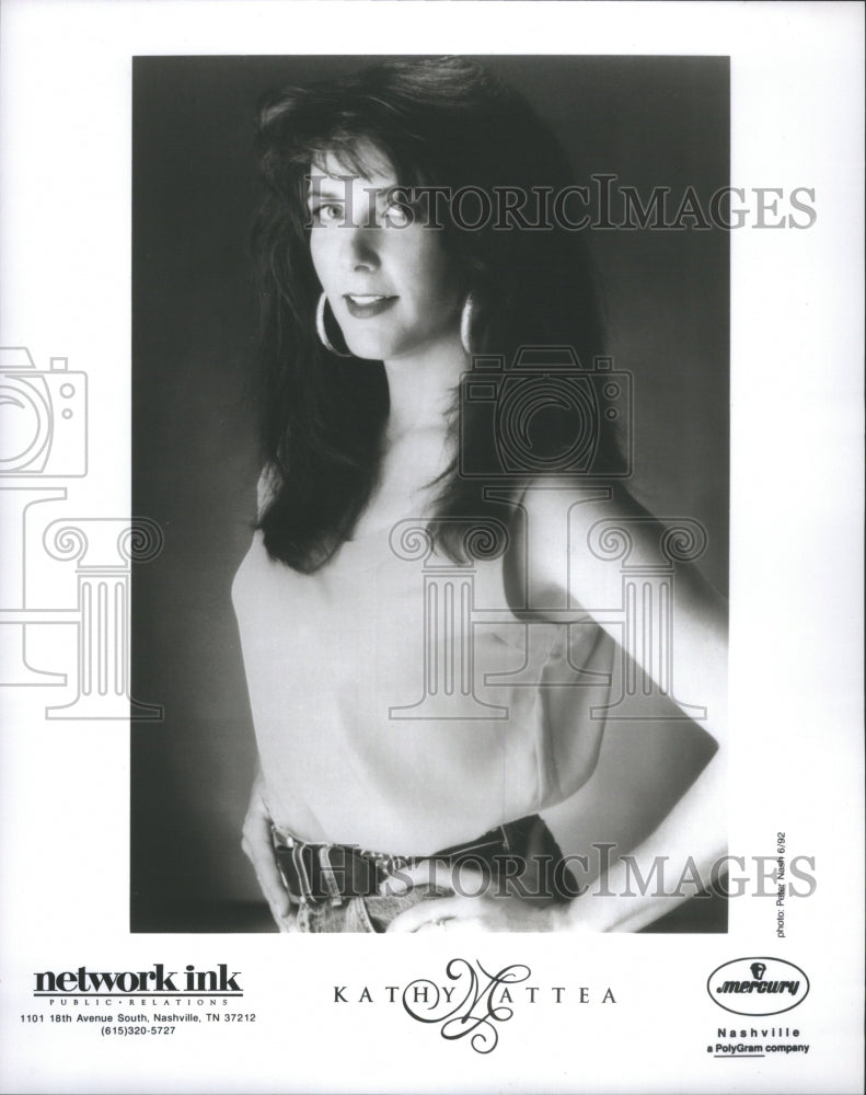 1993 Press Photo Kathy Mattea Musician Country Music