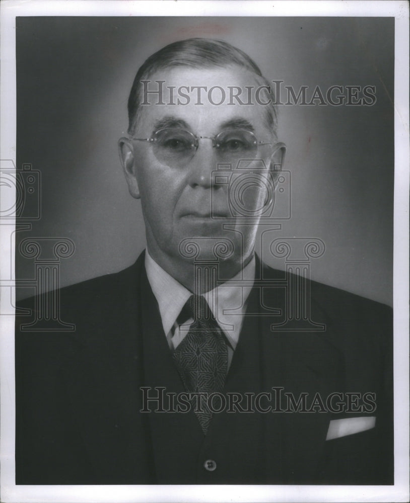 1955 Press Photo Fred C.Matthaei Detroit Industrialist