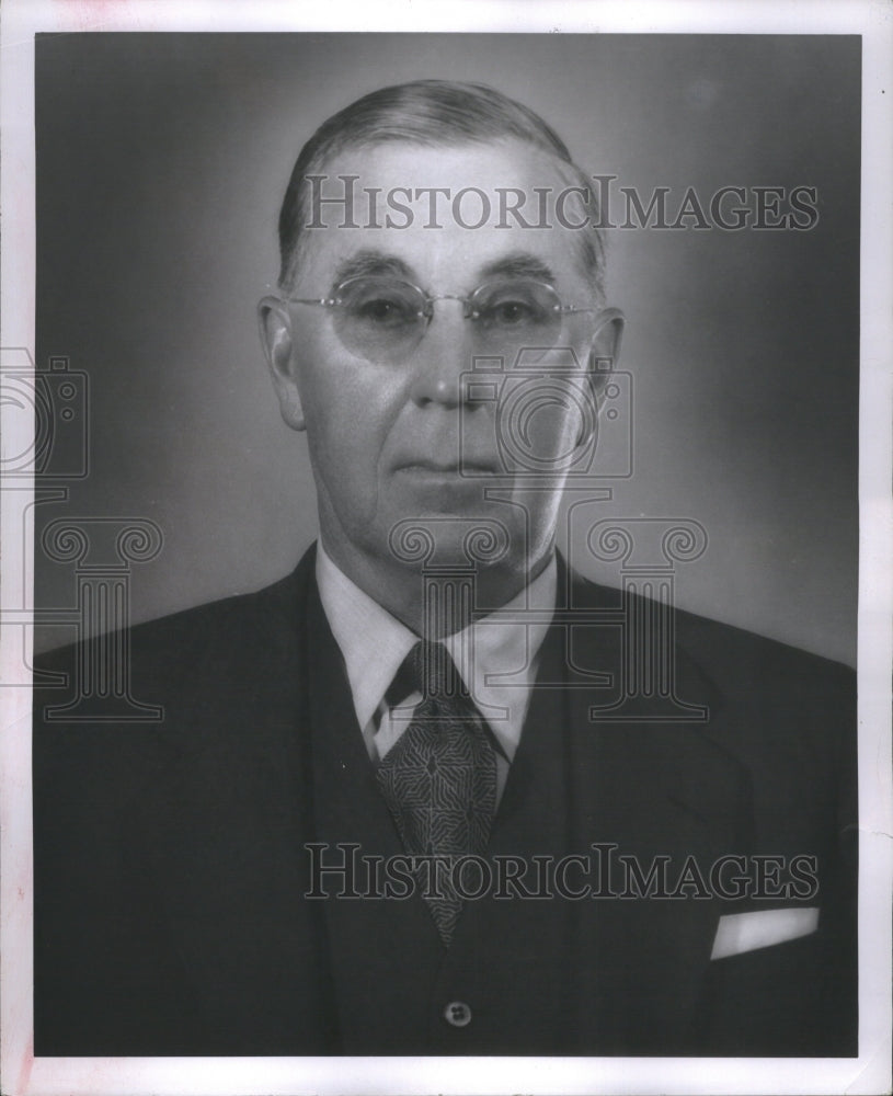 1955 Press Photo Fred C.Matthaei Industrailist Detroit