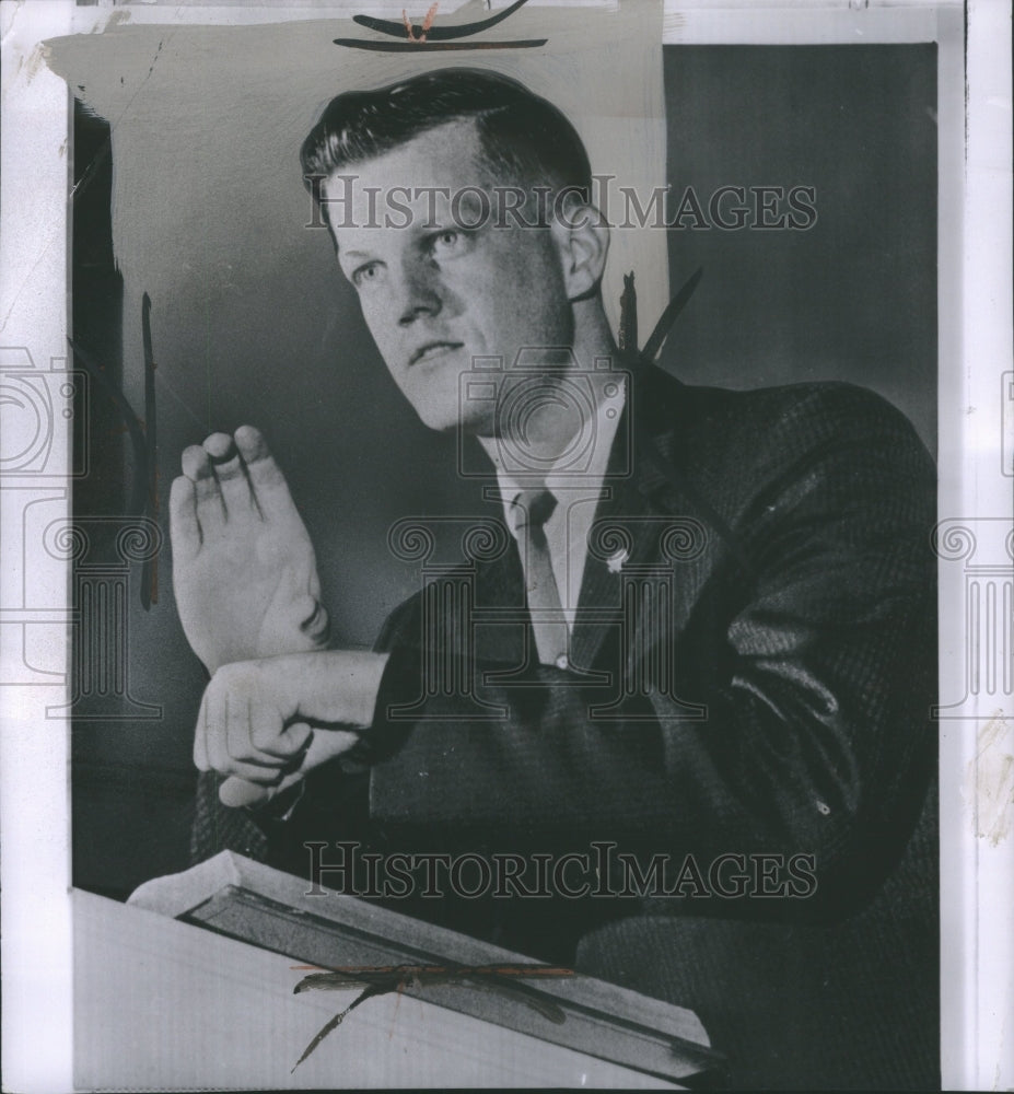 1963 Press Photo Rev Robert M landes Sermon Louuisville