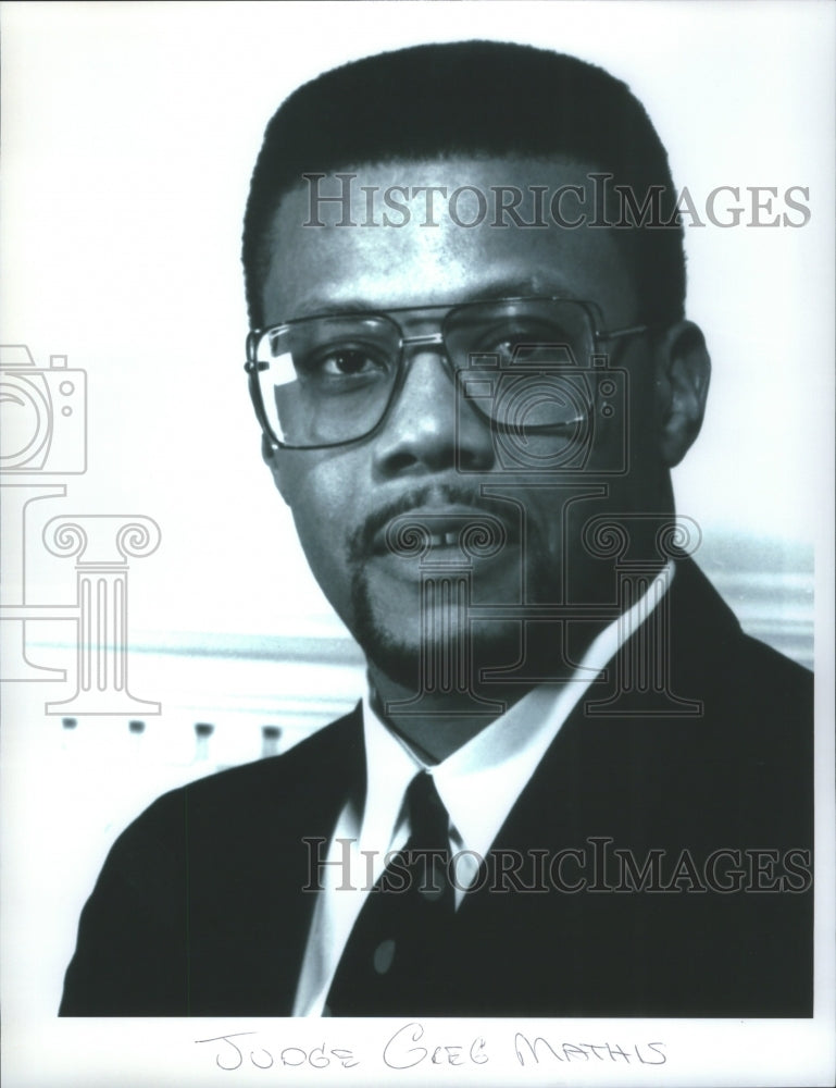 2001 Press Photo Greg Mathis Michigan District Court