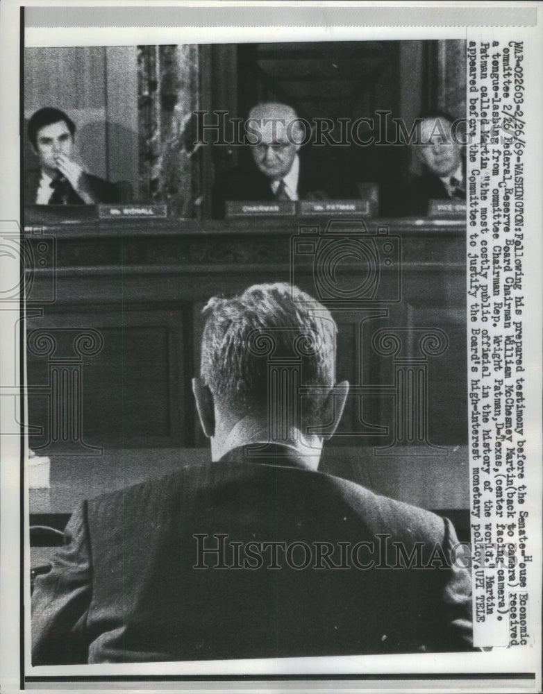 1969 Press Photo Martin received tongue lashing