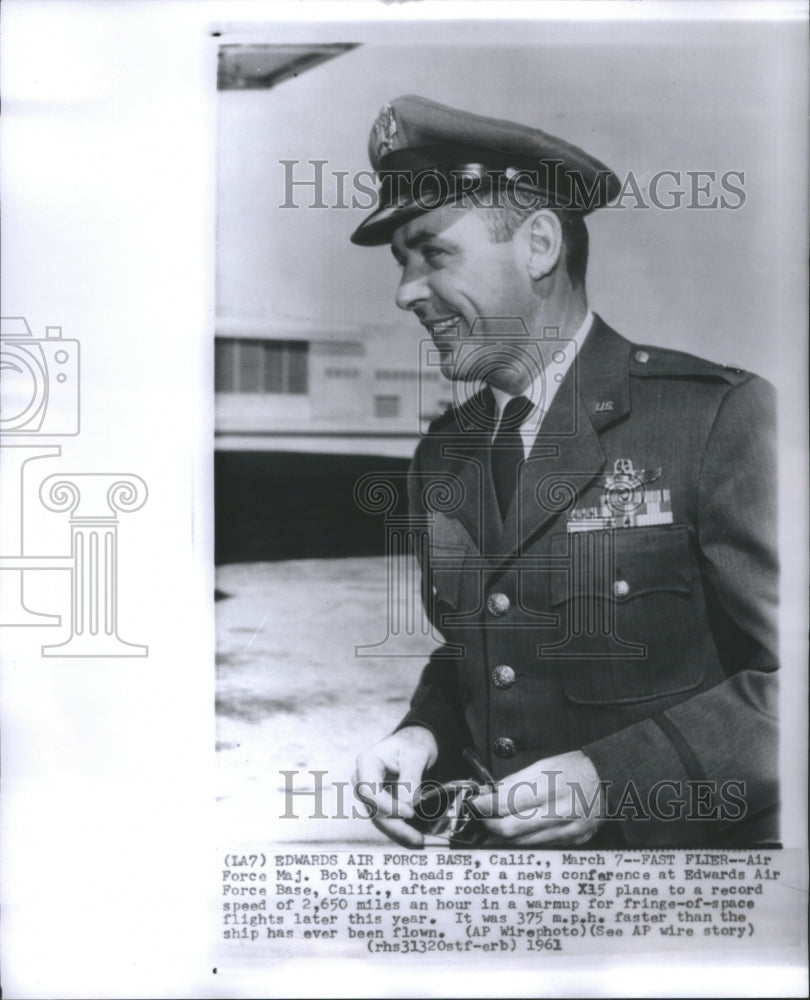 1961 Air Force Maj. Bob White. - Historic Images