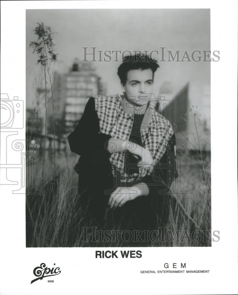 1990 Entertainer and Singer Rick Wes - Historic Images