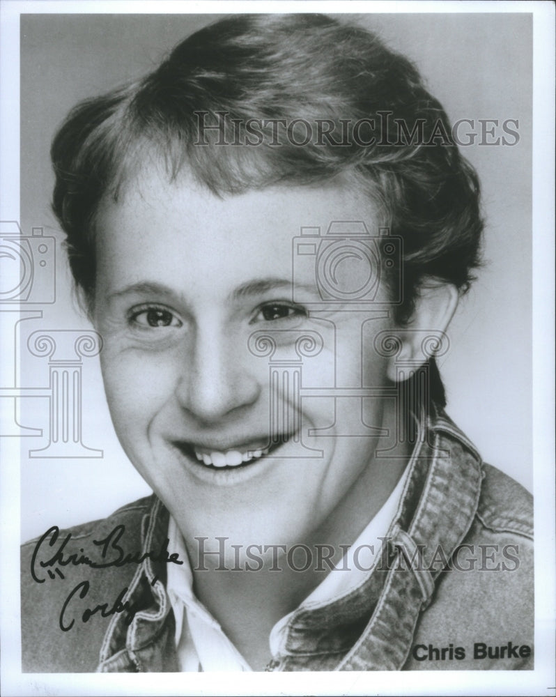 1991 Press Photo Chirs Burke Actor