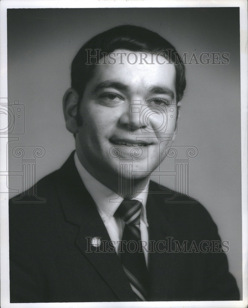 1970 Press Photo Democratic Politican Daniel G. Berk