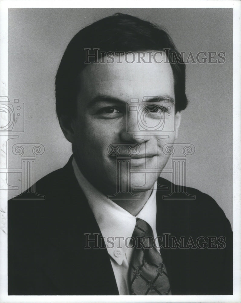 1987 Press Photo Sportscaster Jim Berk