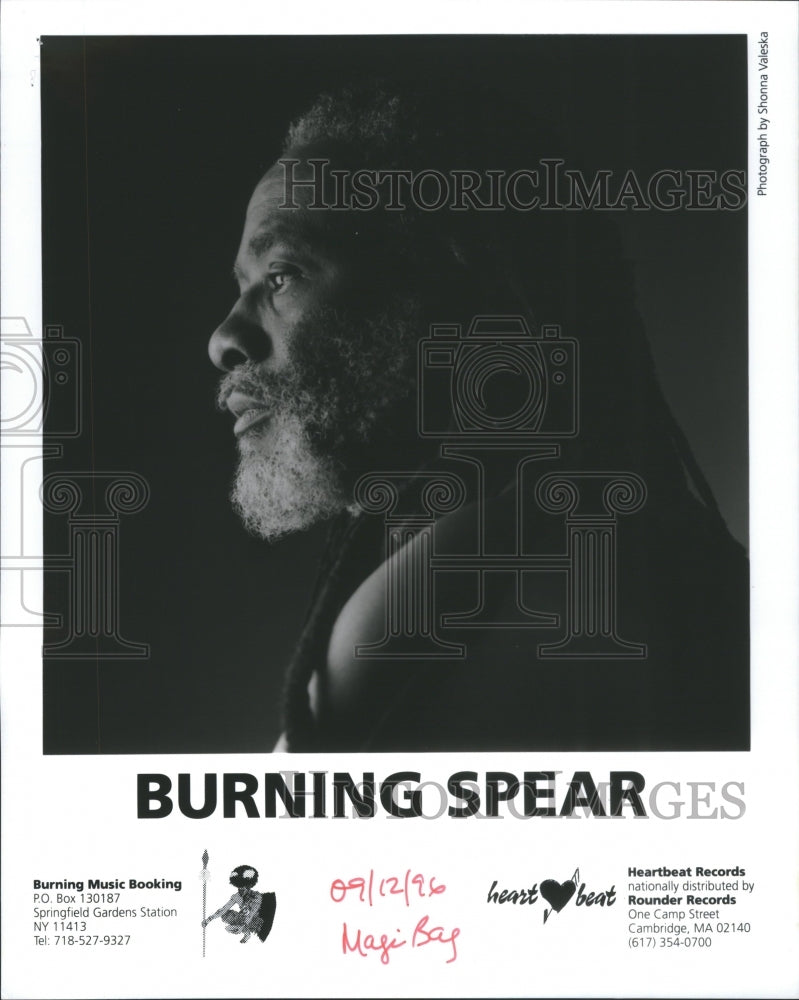 1996 Burning Spear Jamaican Roots Reggae - Historic Images